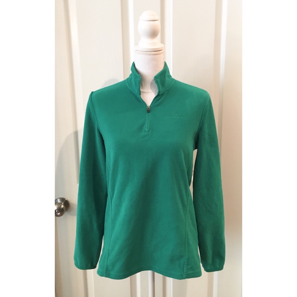 *SOLD* Eddie Bauer Green Fleece Pullover Jacket